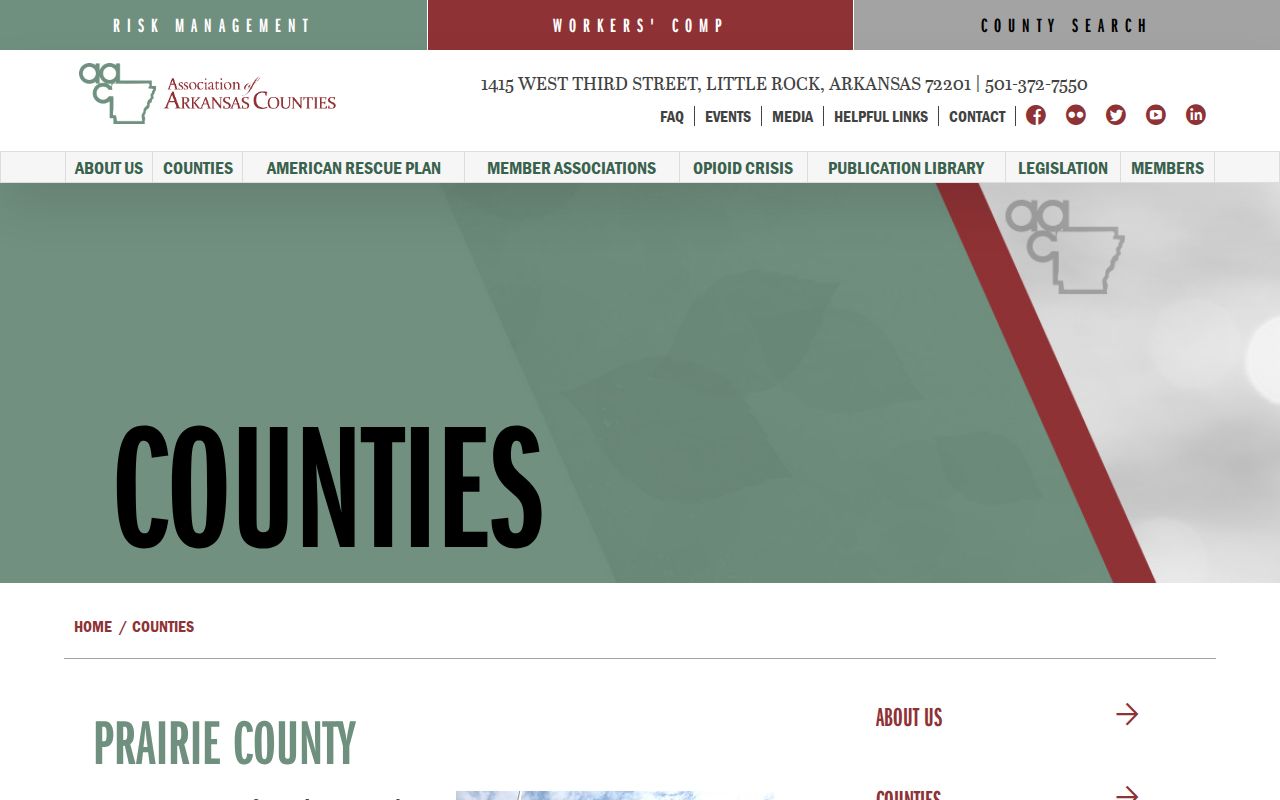 Prairie County court docket dual courthouse profile